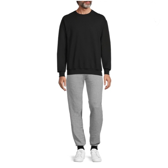 Athletic Works Men's Gray Fleece Crewneck Sweatshirt, Size XL - Picture 3 of 11